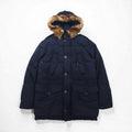 Polo Ralph Lauren 90年代 ミリタリー ダウンジャケット S ネイビー N-3B ファー着脱式