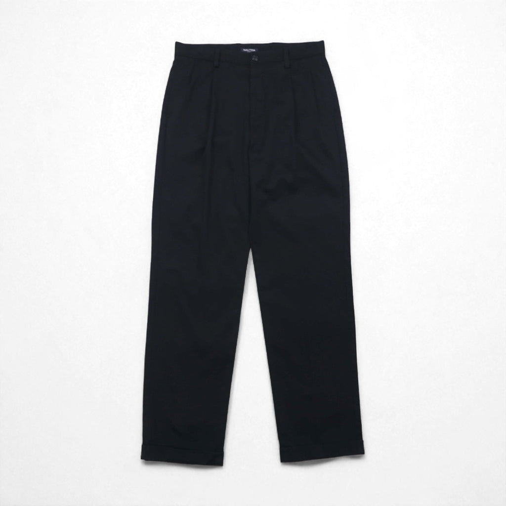 NAUTICA Pantaloni ampi a 2 pinces M neri RIGGER Cotone