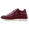 Salvatore Ferragamo Sneakers Gancini in pelle di vitello Made in Italy 24.5cm bordeaux MORGAN NZ H 01800