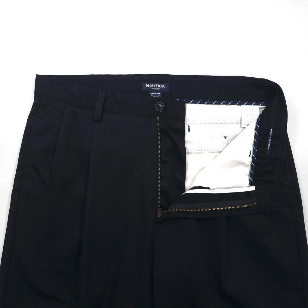 NAUTICA Pantaloni ampi a 2 pinces M neri RIGGER Cotone