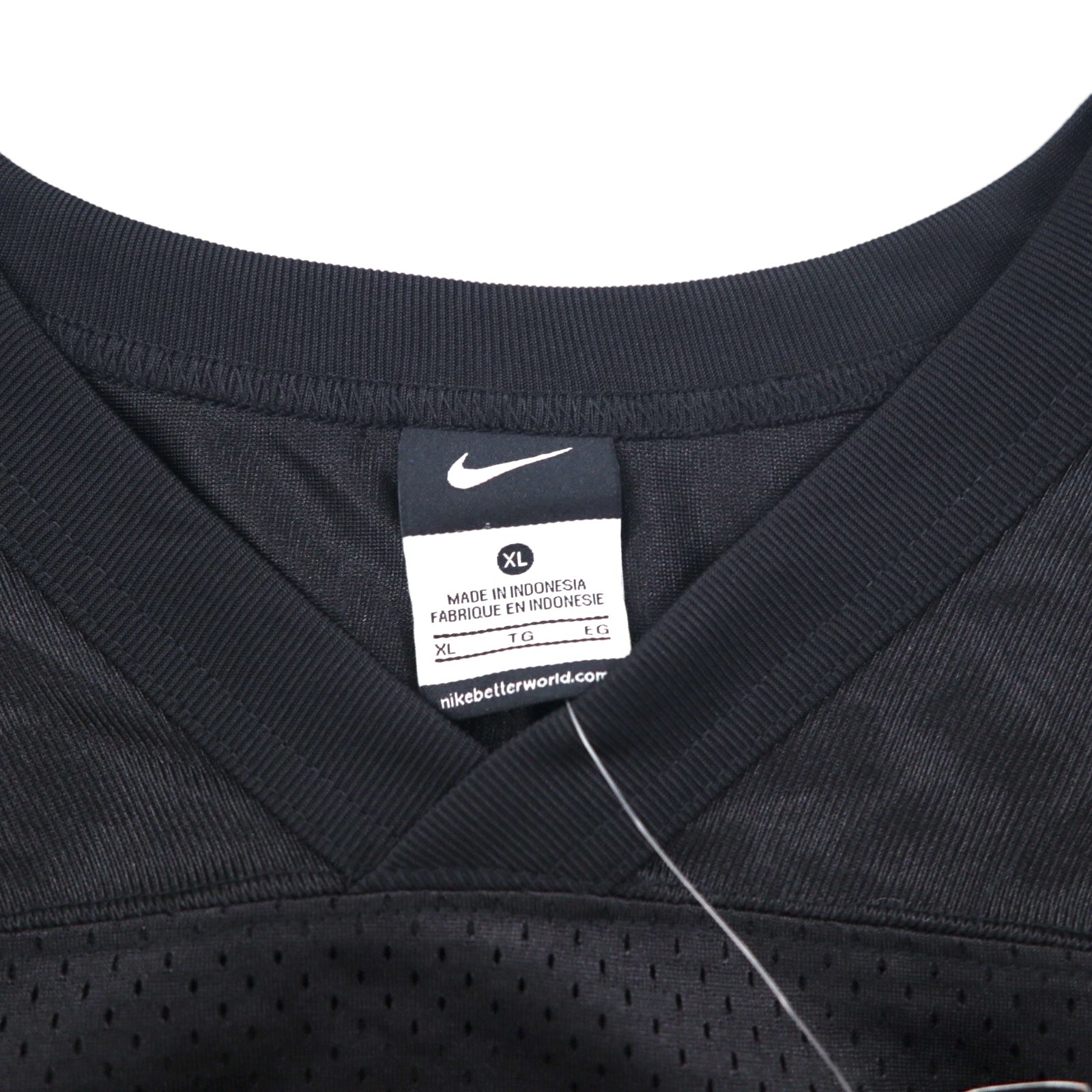 NIKE Maglia da Gioco in Mesh XL Nera Poliestere Swoosh 678434-010 Nuova con etichette