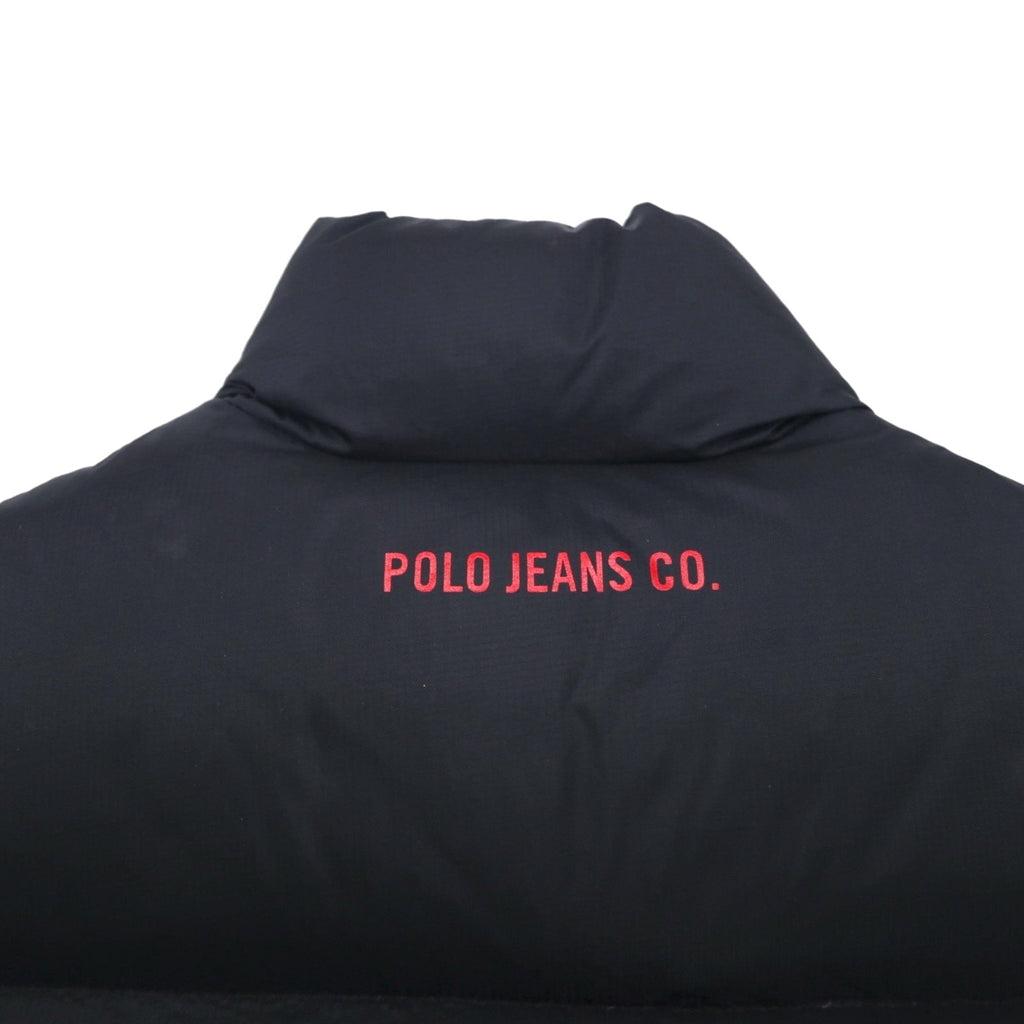 POLO JEANS CO. Ralph Lauren 90年代 ボリューム  ダウンベスト S ブラック リップストップ