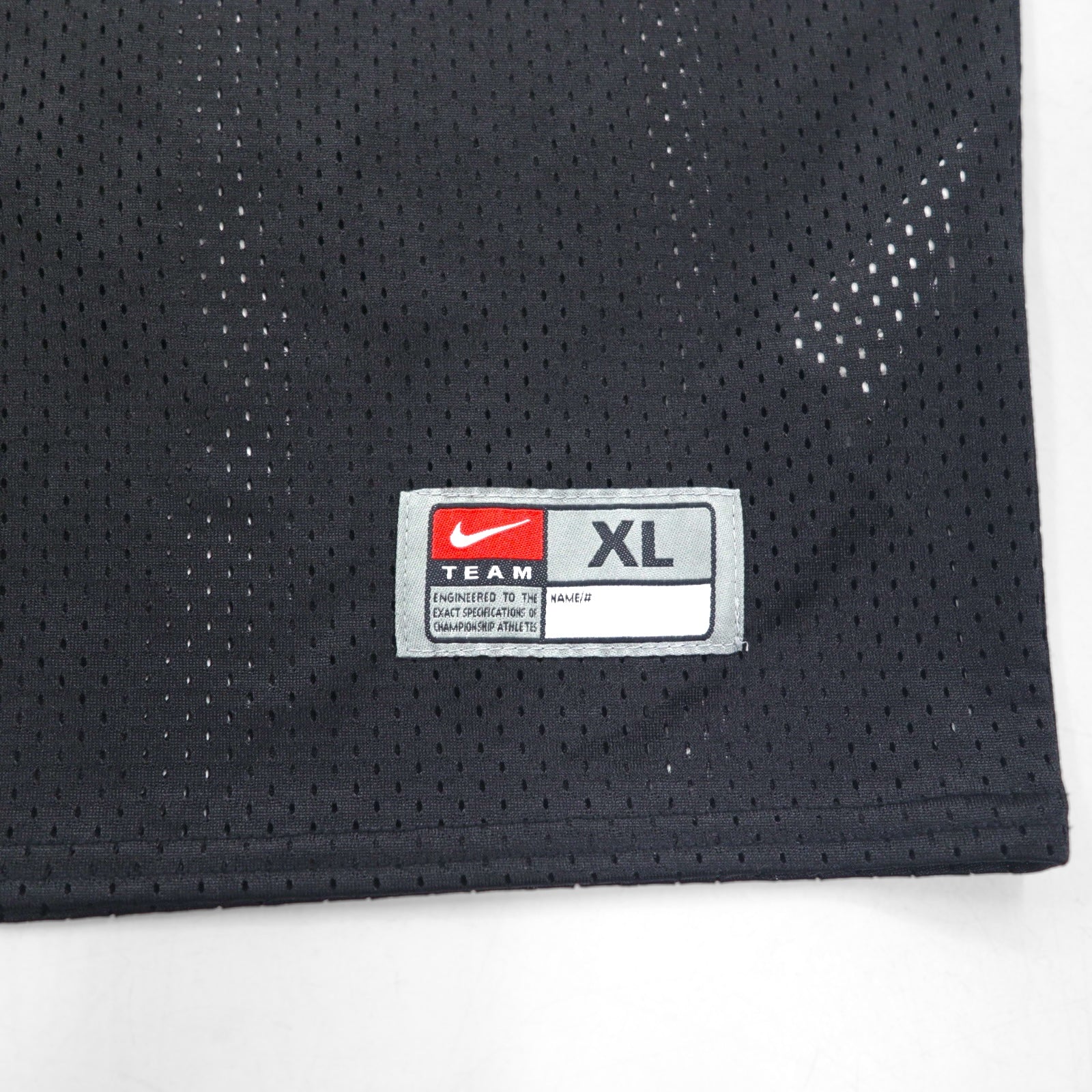 NIKE Maglia da Gioco in Mesh XL Nera Poliestere Swoosh 678434-010 Nuova con etichette