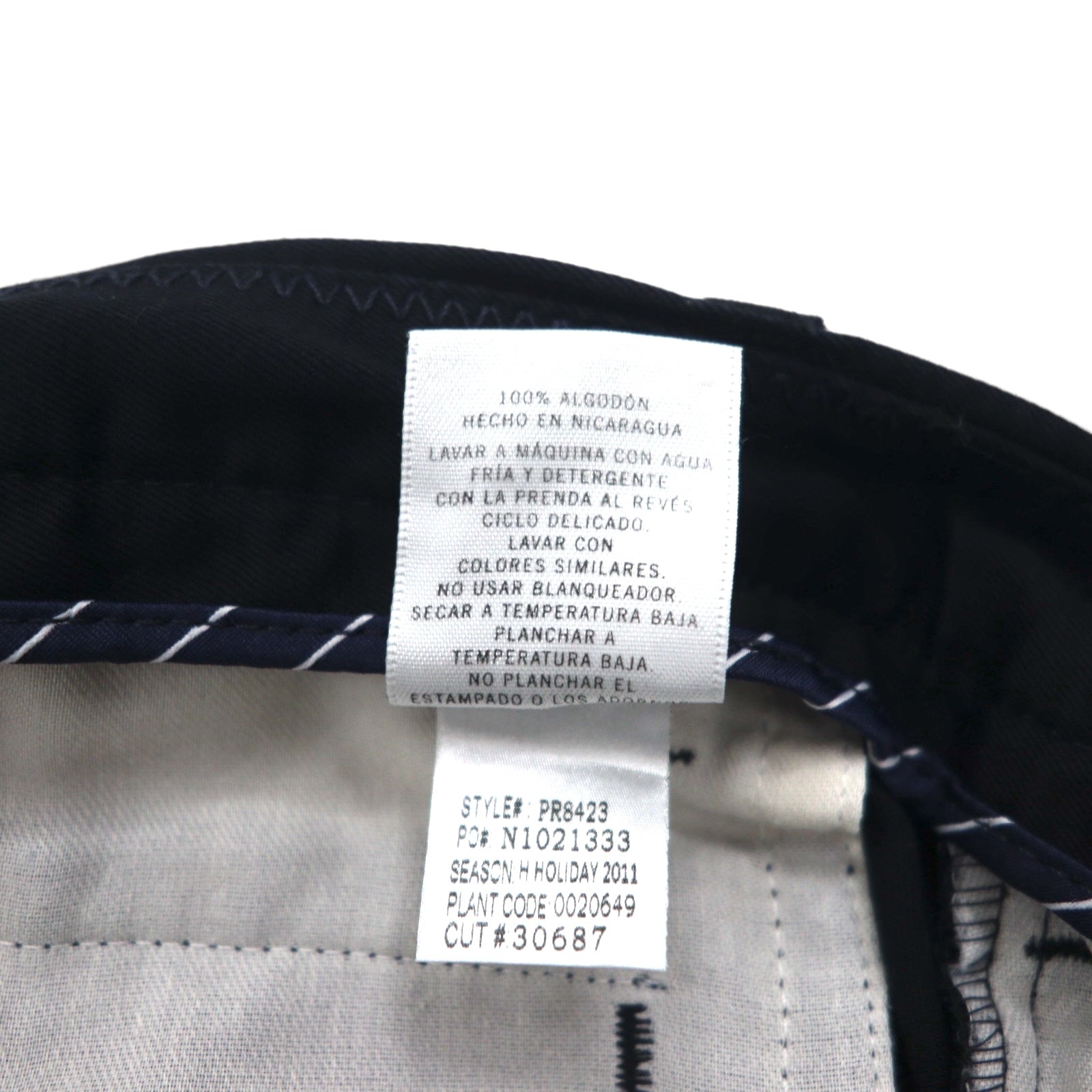 NAUTICA Pantaloni ampi a 2 pinces M neri RIGGER Cotone