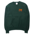 JERZEES USA製 90年代 SUPER SWEATS クルーネック スウェット M グリーン コットン 裏起毛 YHS Dance Team ワンポイント刺繍