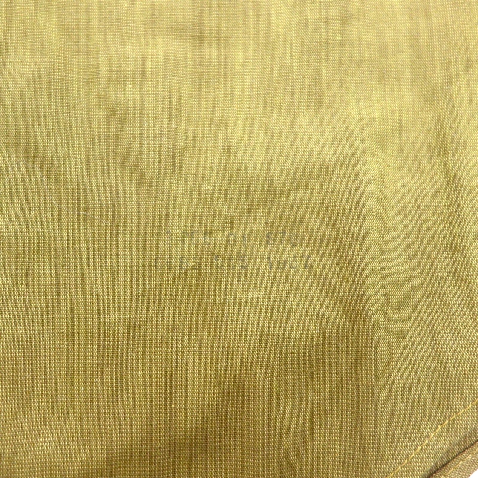 TOWNCRAFT (Penneys) Camicia button-down a maniche corte PENN-PREST anni '60, taglia M, color cammello, cotone