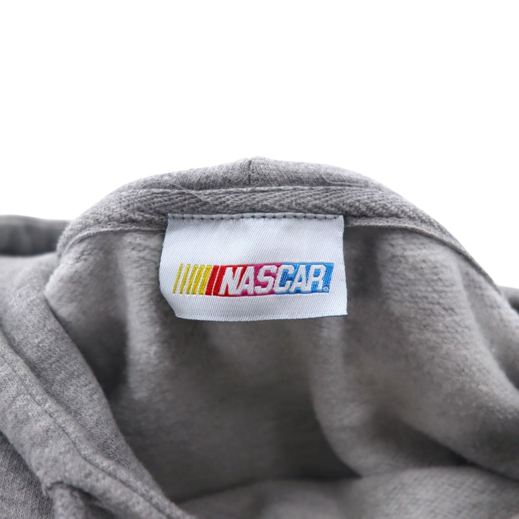 Felpa con cappuccio pullover stampa numerazione NASCAR L grigio cotone racing DALE JR