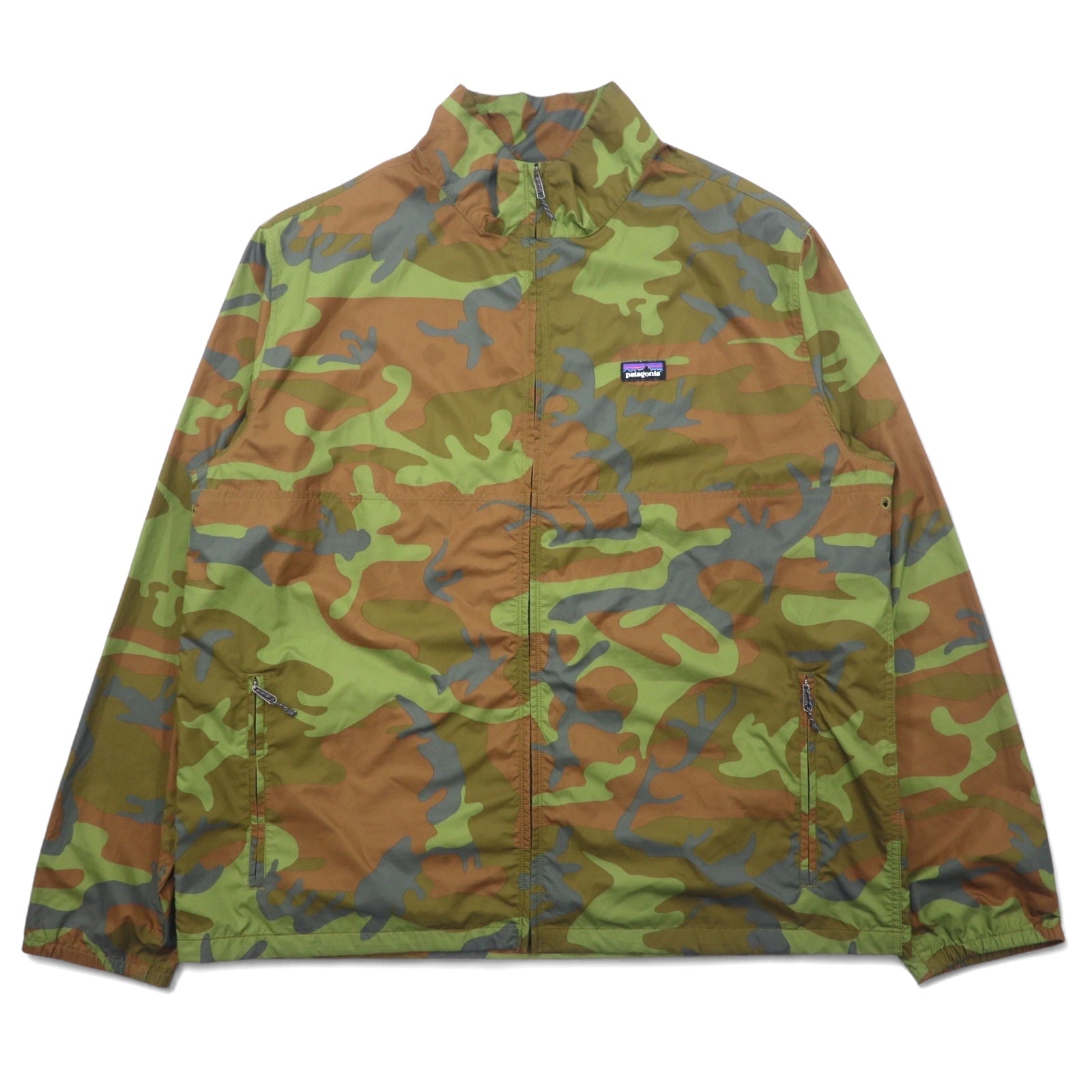 Giacca Patagonia Light & Variable, taglia XL, color kaki mimetico, poliestere, richiudibile, modello Light and Variable Jacket 27215SP14