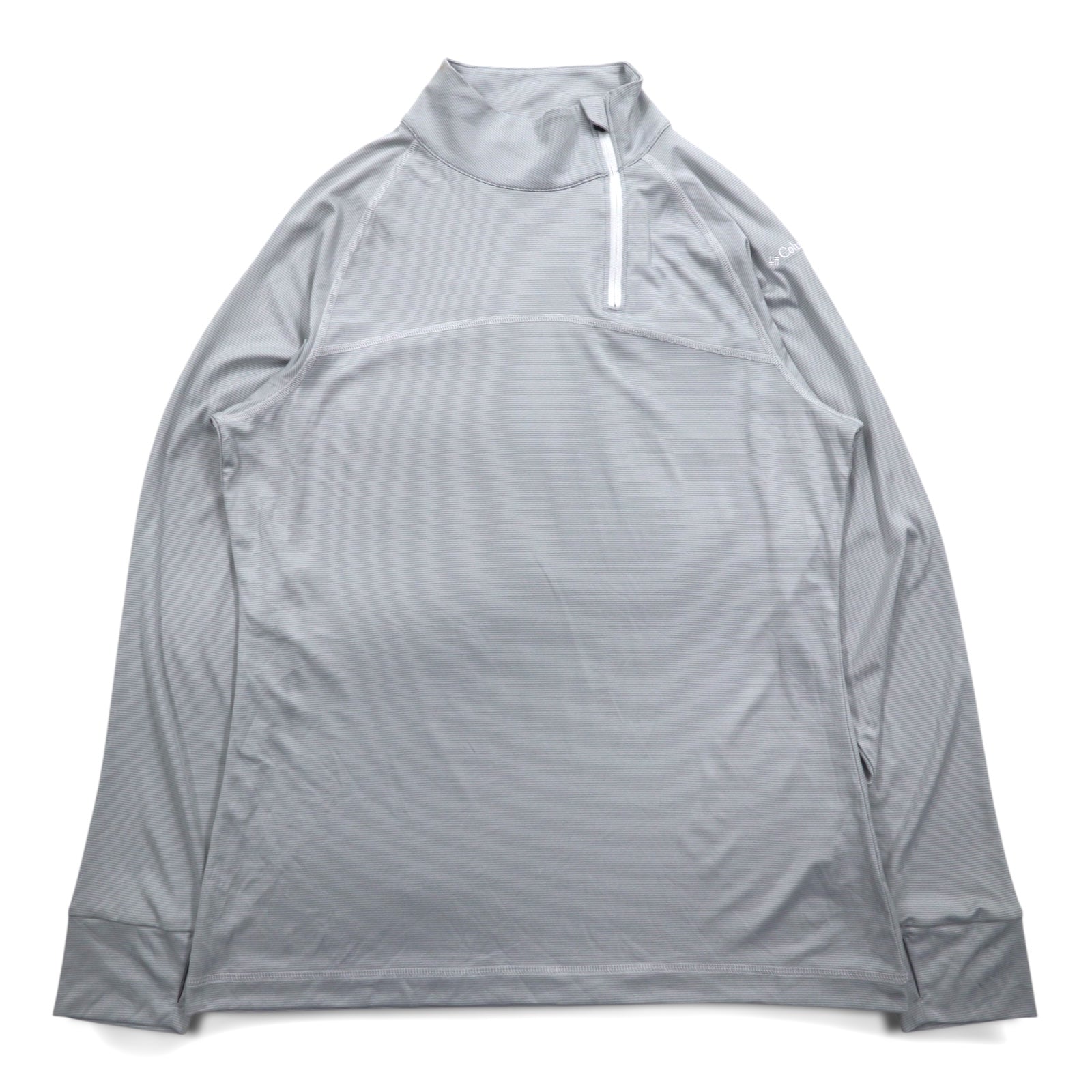 Columbia ハーフジップ トップス ロンT M グレー OMNI-WICK NEW CLASSIC PULLOVER 19S97WL