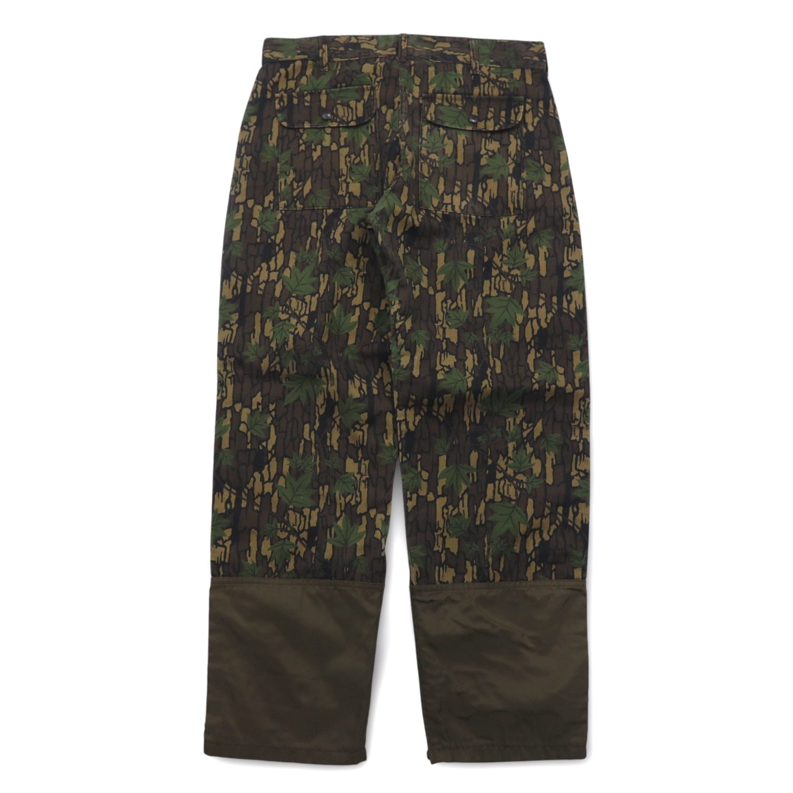 Pantaloni da caccia WINCHESTER anni '90, taglia L, color kaki, mimetismo realtree, inserti a contrasto, cerniere alle caviglie, CONCEAL