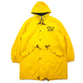 POLO RALPH LAUREN Parka Militare Bench Coat XL Giallo Poliestere Fodera in Pile Imbottita Coulisse Stampa Logo College Logo Posteriore