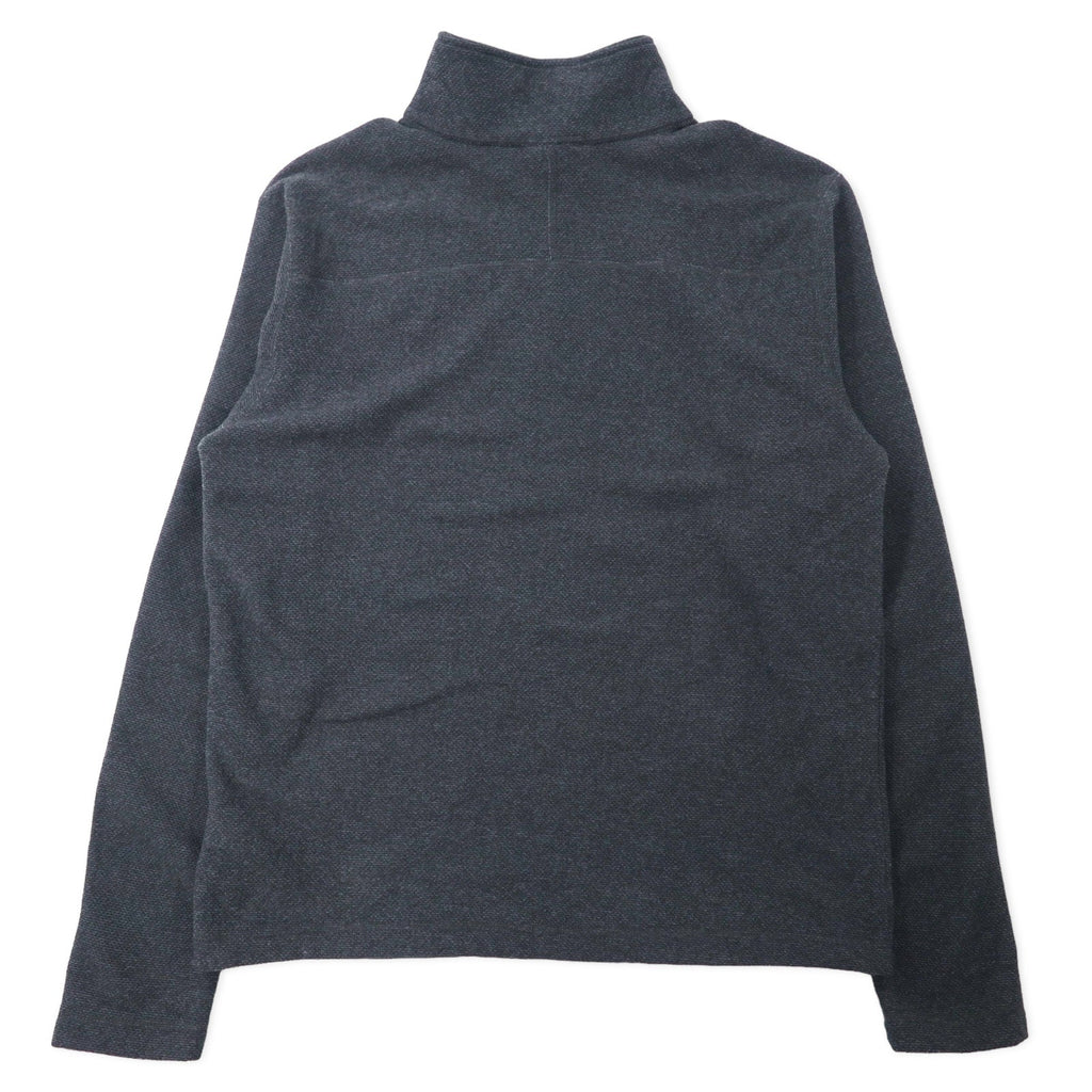 THE NORTH FACE giacca in pile con mezza zip M grigio poliestere ricamo logo a punto singolo