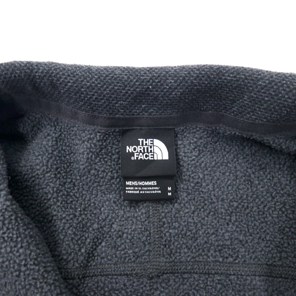 THE NORTH FACE giacca in pile con mezza zip M grigio poliestere ricamo logo a punto singolo
