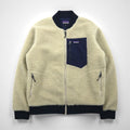 Patagonia レトロX 廃番 ボマージャケット Retro X Bomber Jkt ボア フリースジャケット M ナチュラル × ネイビー 22830