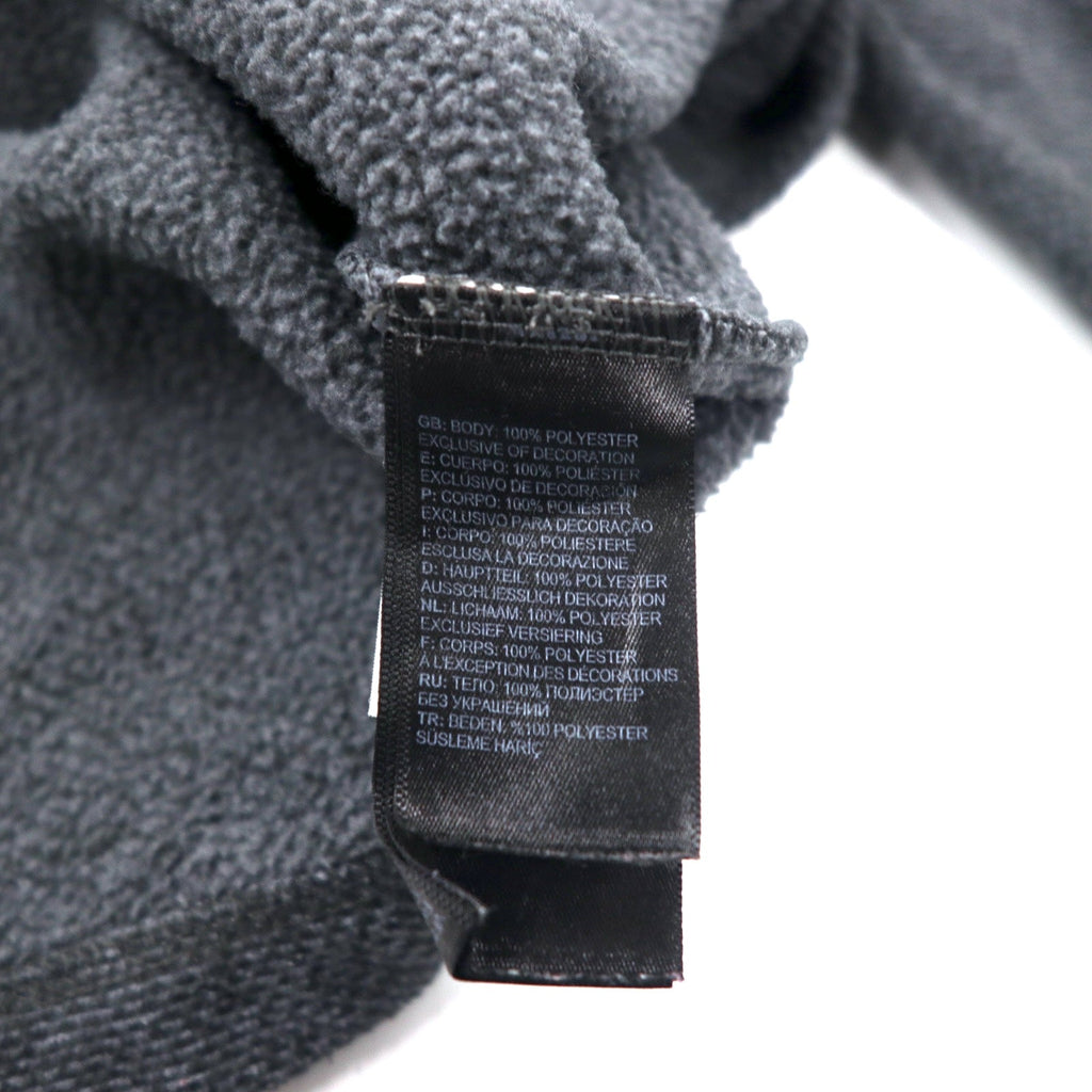 THE NORTH FACE giacca in pile con mezza zip M grigio poliestere ricamo logo a punto singolo