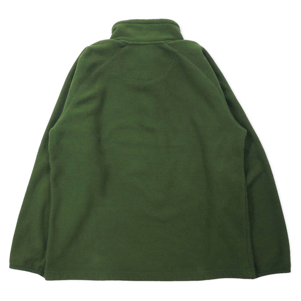 THE NORTH FACE Giacca in pile a mezza zip M Kaki Poliestere Logo ricamato a punto singolo