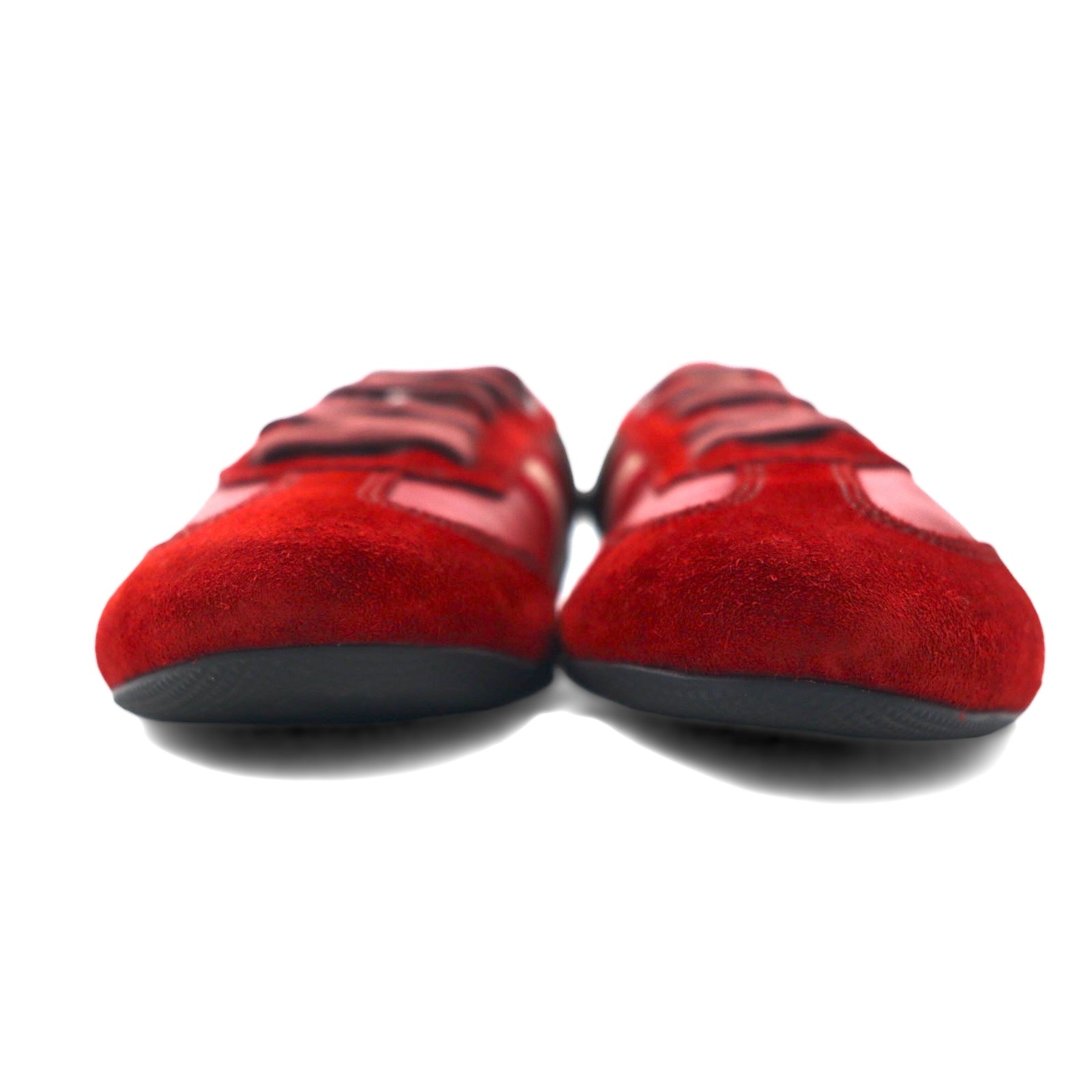 BALLY Scarpe da ginnastica stringate in pelle scamosciata Trainspotting made in Svizzera 24cm Rosso Pelle di vitello ASTRA / 221