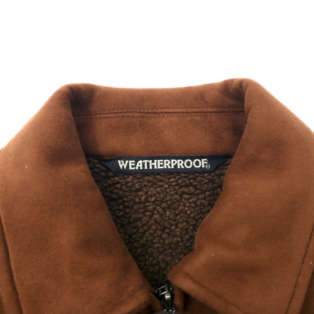 WEATHERPROOF Giacca in finta pelliccia S Marrone Poliestere Impermeabile