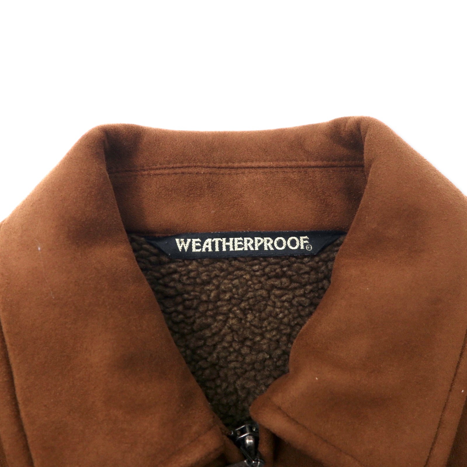 WEATHERPROOF Giacca in finta pelliccia S Marrone Poliestere Impermeabile