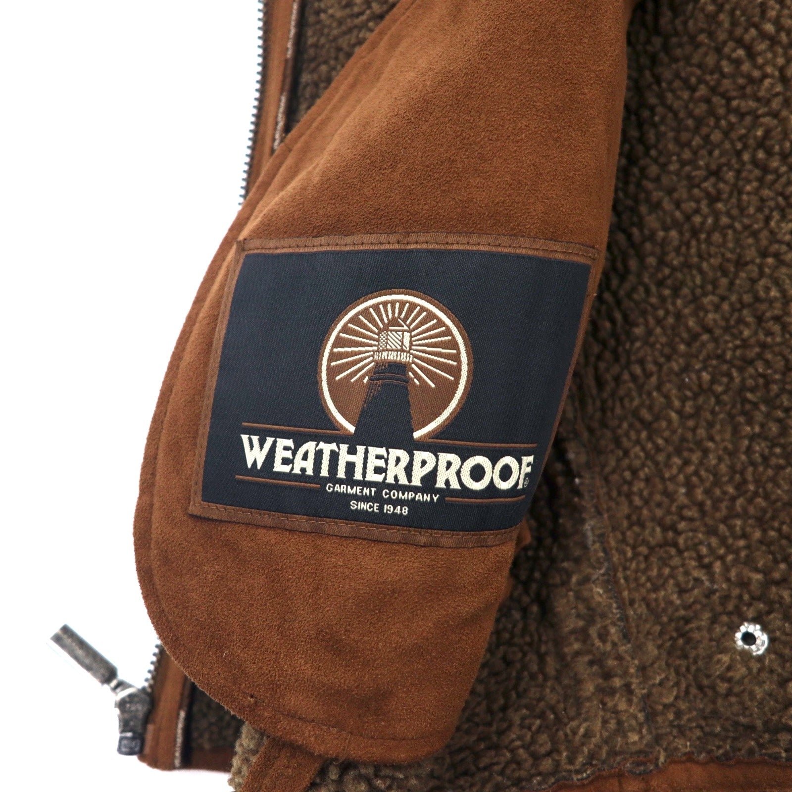 WEATHERPROOF Giacca in finta pelliccia S Marrone Poliestere Impermeabile