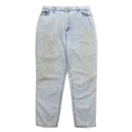 Lee 80年代 USA製 ユニオンチケット ケミカルウォッシュ テーパード デニムパンツ 3XL インディゴ ブルー 307-5099