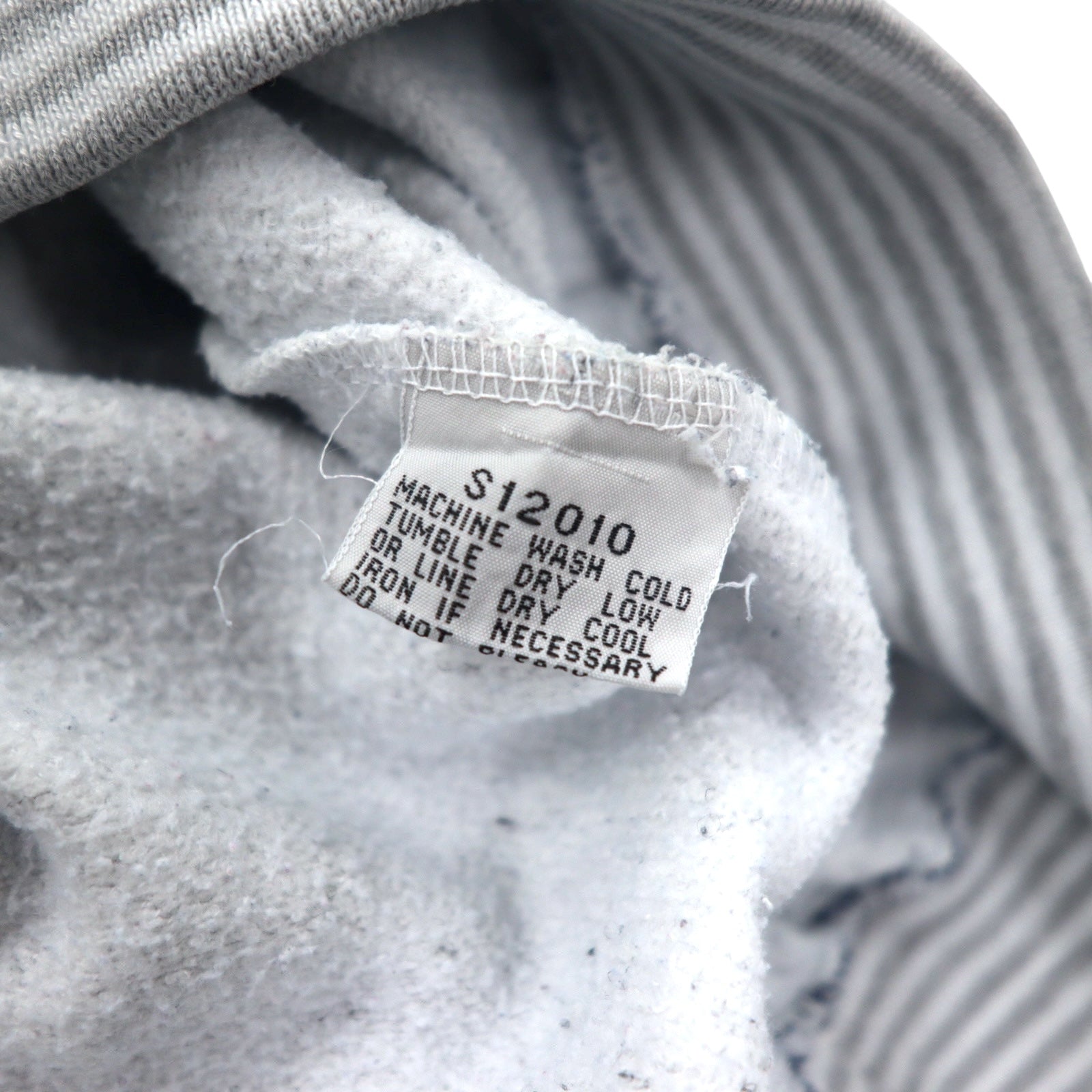 Anni '90 GEAR FOR SPORTS felpa girocollo rigata L grigio cotone poliestere Avalon Lake