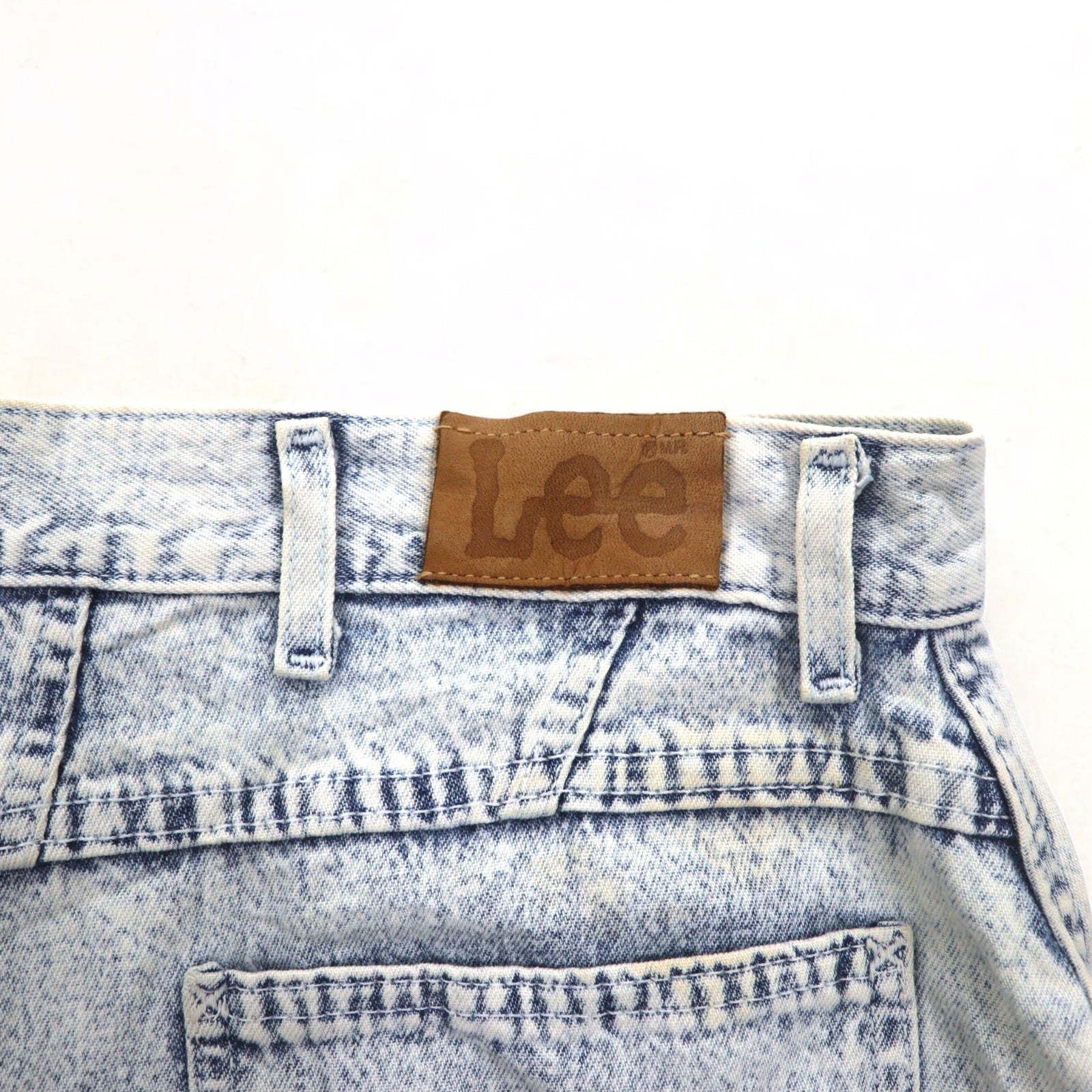 Lee anni '80 Made in USA Union Ticket Jeans in denim lavato con acido a gamba affusolata 3XL Indaco Blu 307-5099