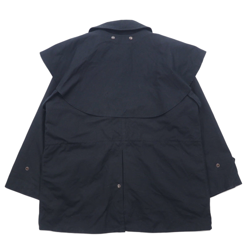 OUTBACK Giacca cerata Saddle L Nera Cotone Cape SWAGMAN Made in Fiji