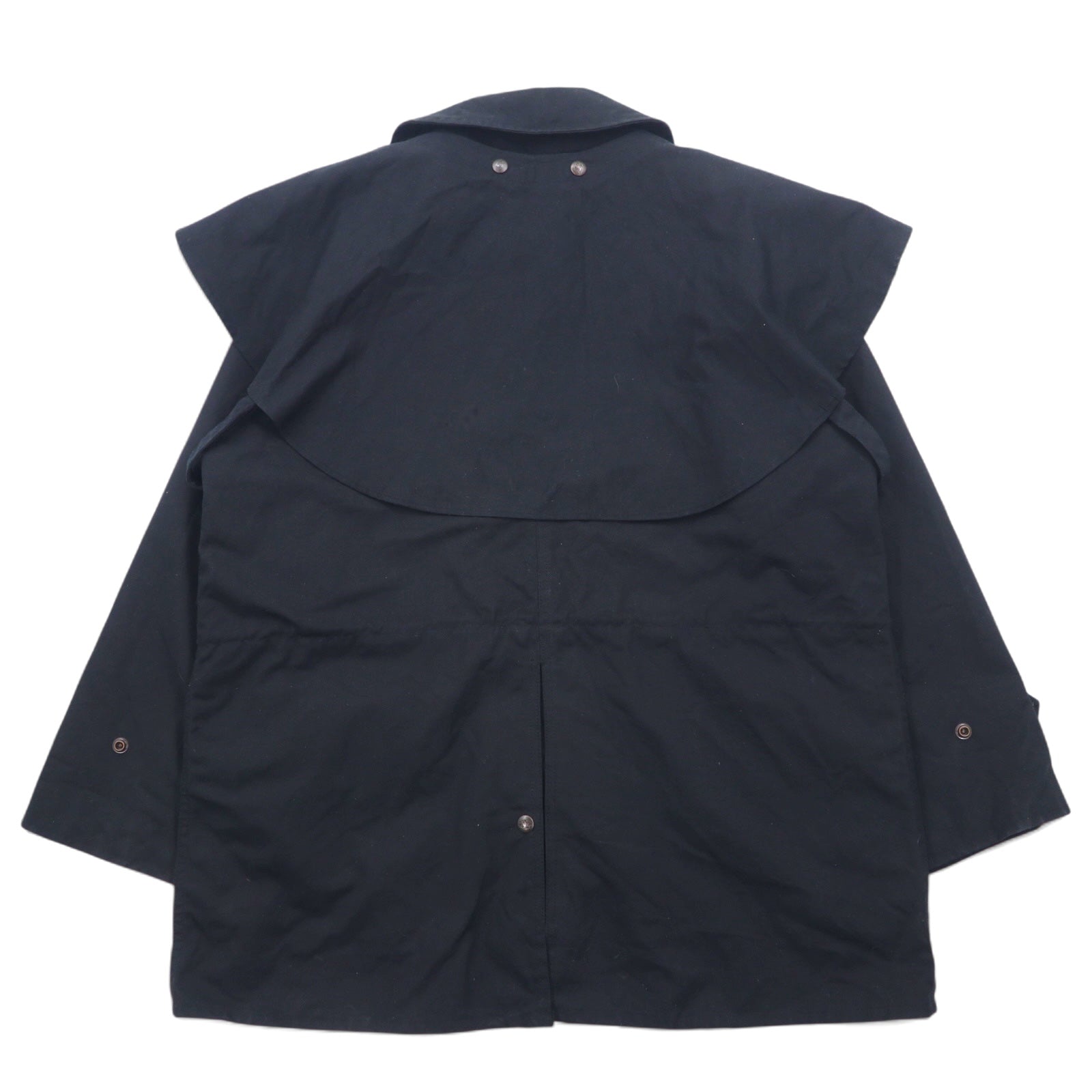 OUTBACK Giacca cerata Saddle L Nera Cotone Cape SWAGMAN Made in Fiji