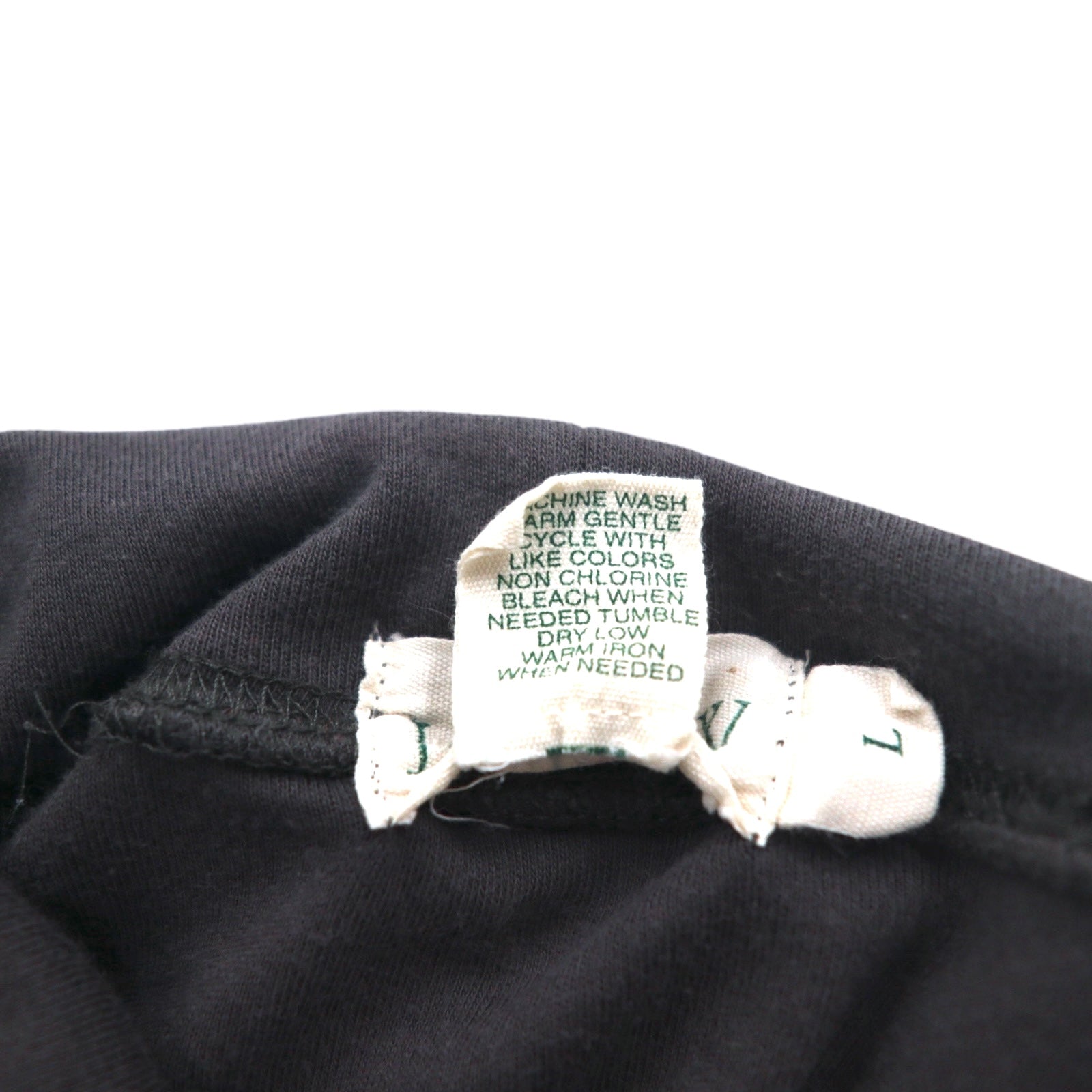 J.CREW Anni '90, etichetta Giant, T-shirt a maniche lunghe a collo alto, taglia L, grigio, cotone