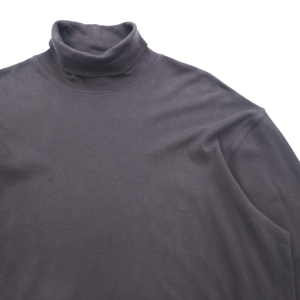 J.CREW Anni '90, etichetta Giant, T-shirt a maniche lunghe a collo alto, taglia L, grigio, cotone