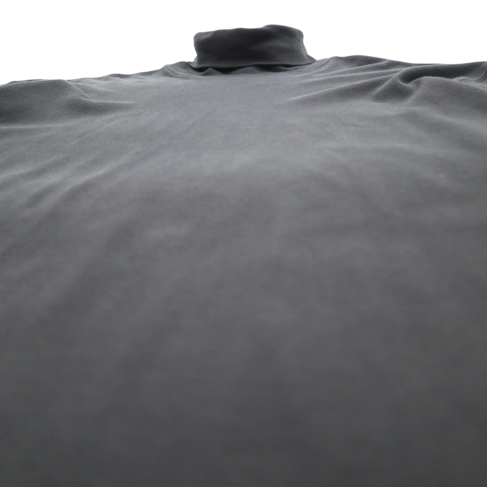 J.CREW Anni '90, etichetta Giant, T-shirt a maniche lunghe a collo alto, taglia L, grigio, cotone