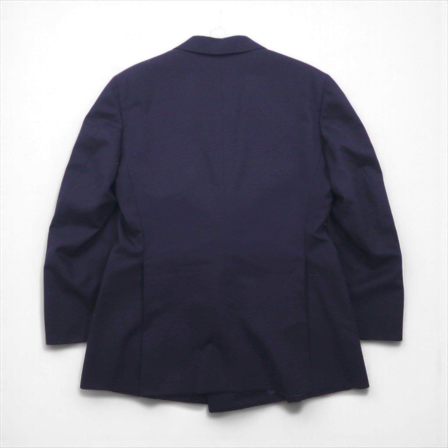 Ralph Lauren anni '90, blazer doppiopetto blu navy, made in Japan, completo in lana con bottoni dorati, taglia M.