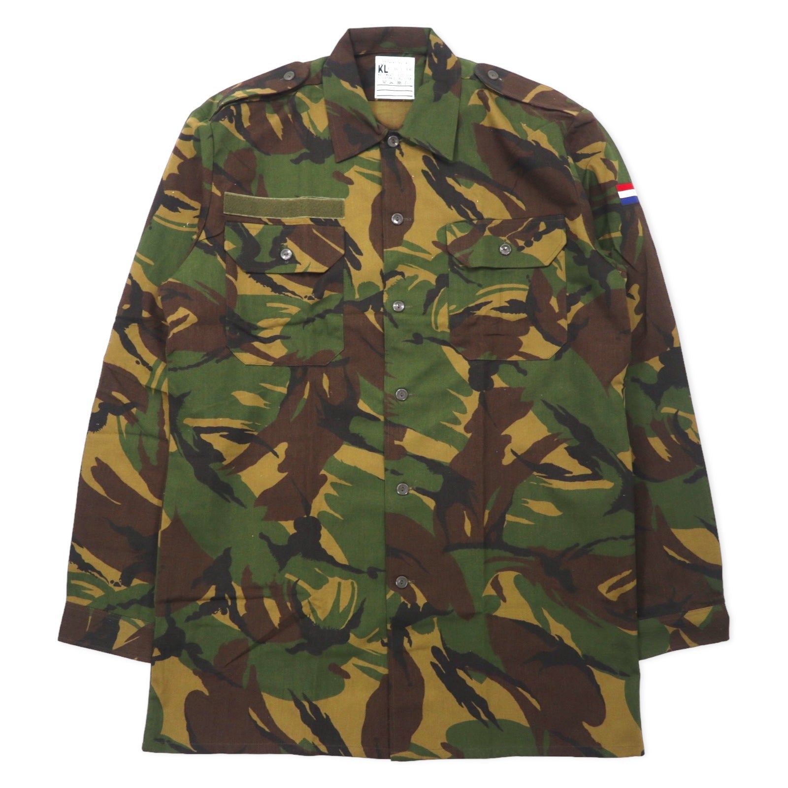 EURO MILITARY Esercito olandese anni '90 BDU Field Shirt L Cachi Mimetica Militare LONNEKER TEXTILES Deadstock Nuova