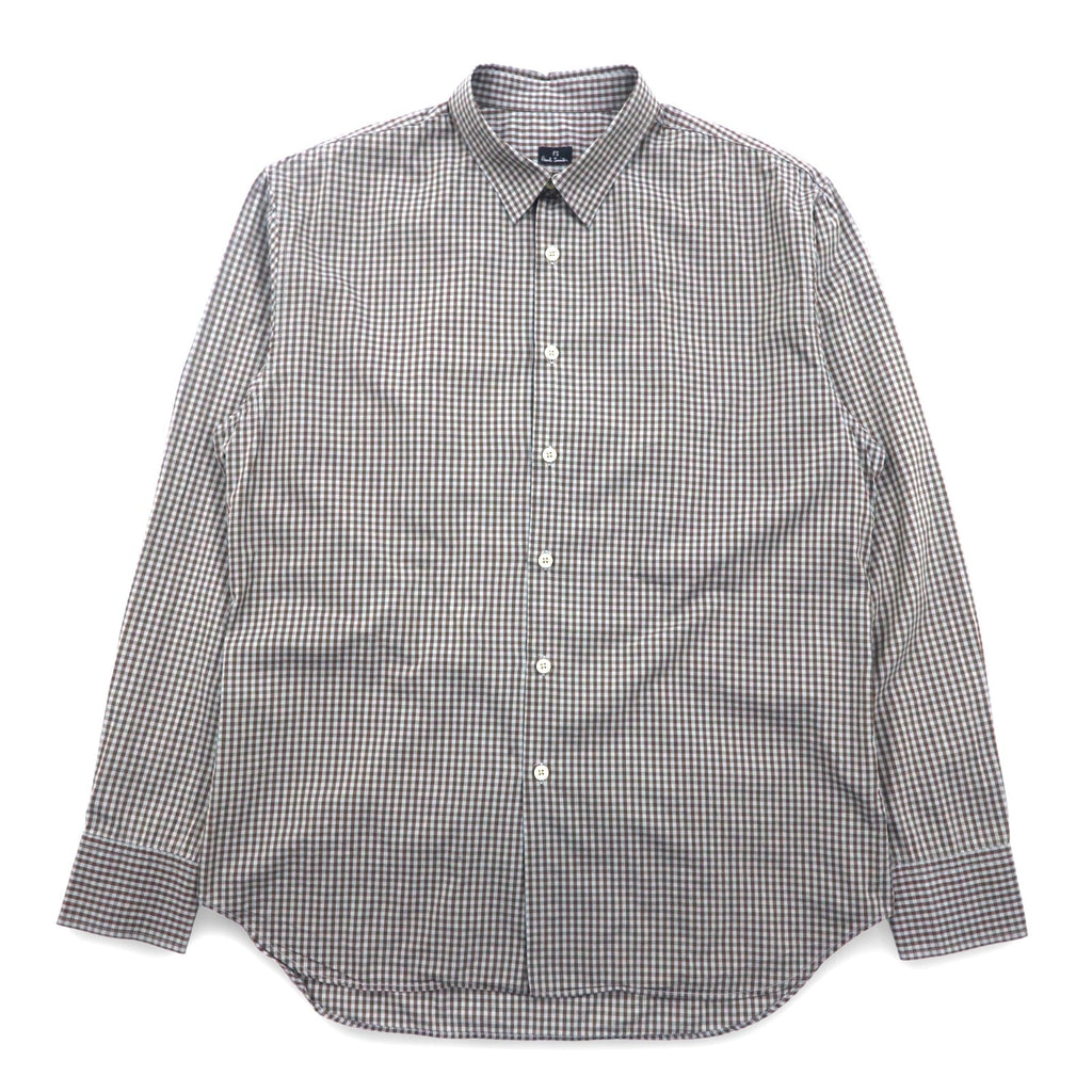 PS Paul Smith ドレスシャツ L グレー チェック コットン