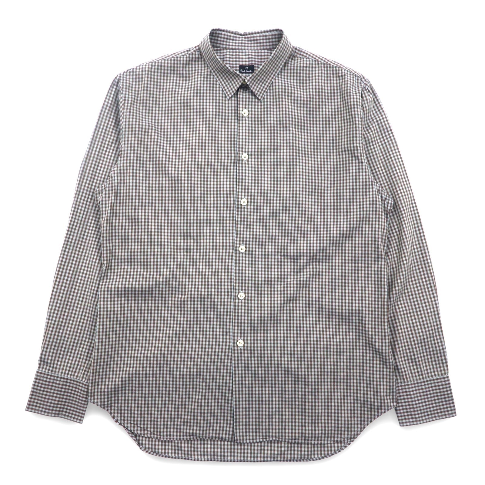 PS Paul Smith Camicia elegante L grigio a quadri cotone