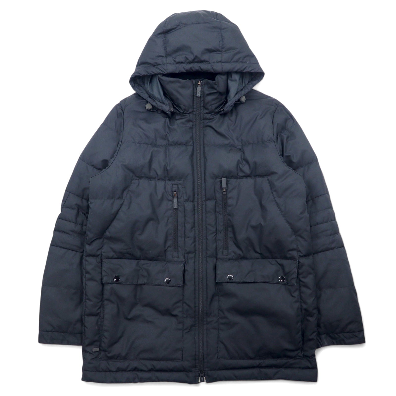 NIKE Giacca piumino staccabile 550 fill power taglia L nero doppia cerniera coulisse 546051-010