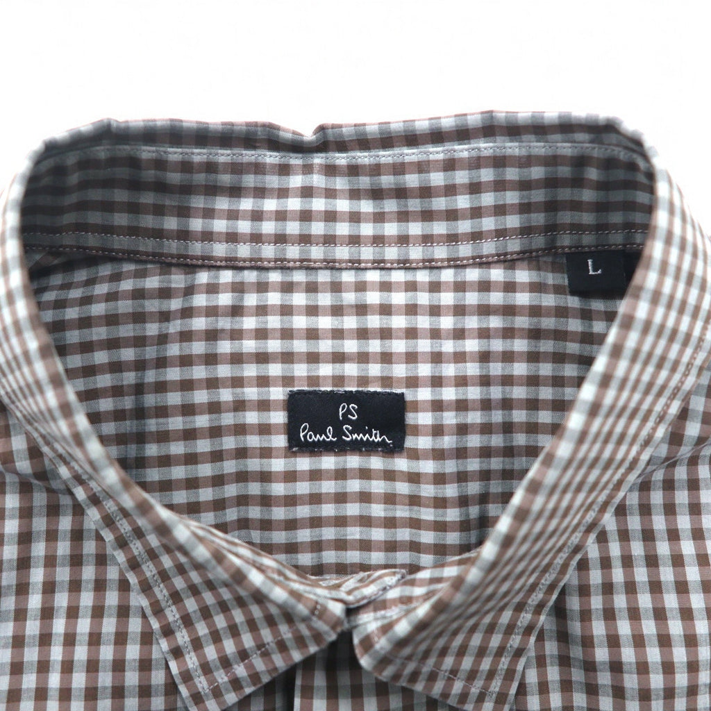 PS Paul Smith ドレスシャツ L グレー チェック コットン