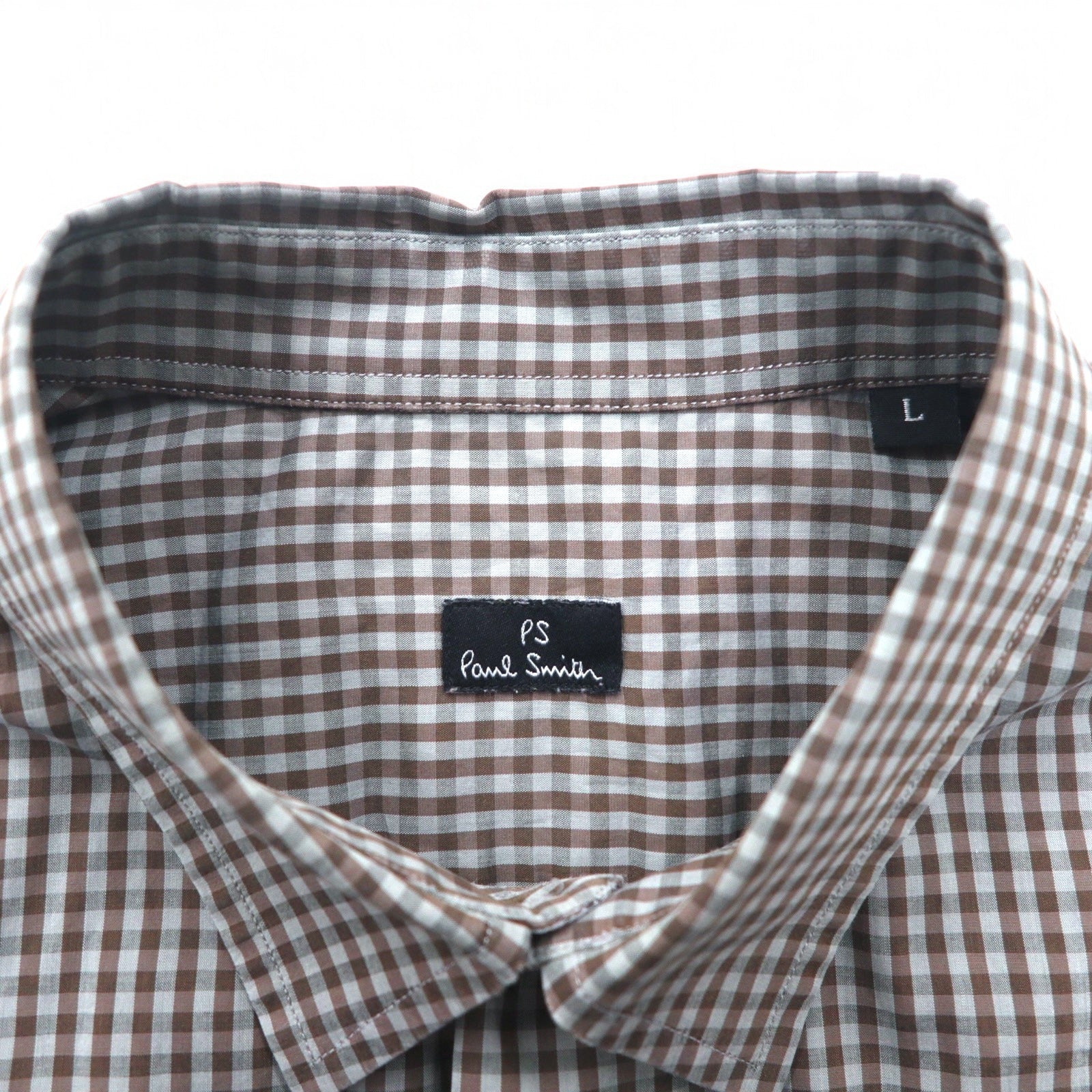 PS Paul Smith Camicia elegante L grigio a quadri cotone