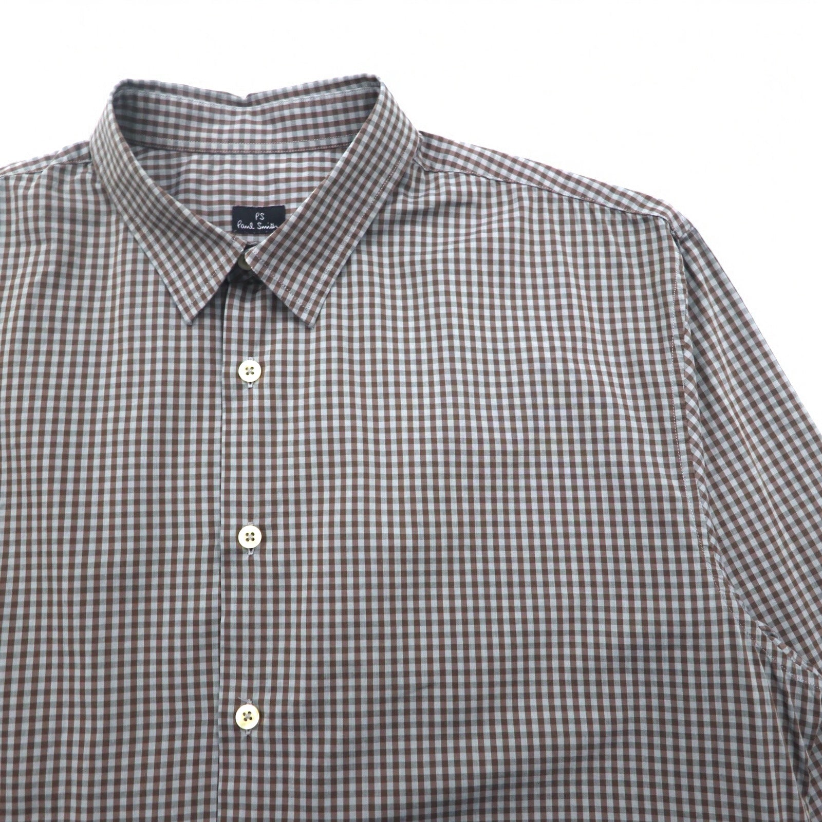 PS Paul Smith Camicia elegante L grigio a quadri cotone