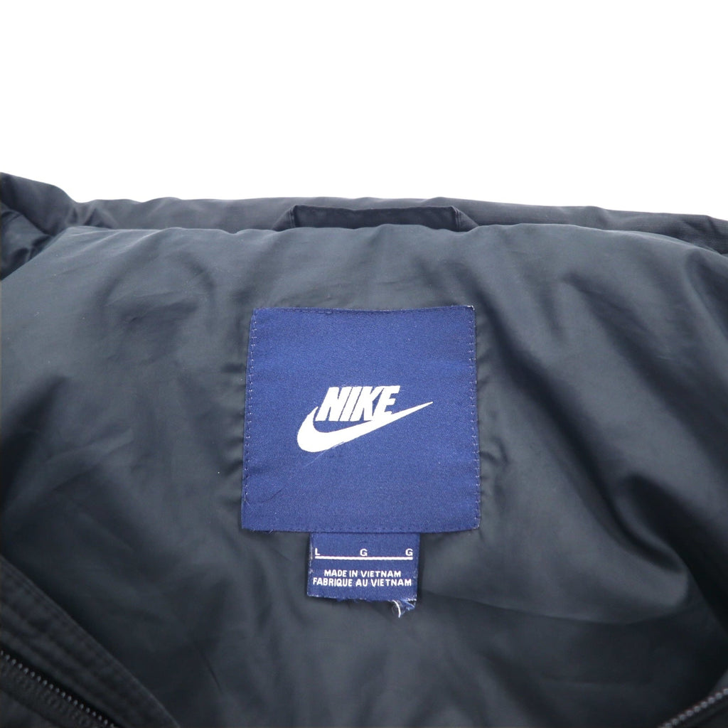 NIKE Giacca piumino staccabile 550 fill power taglia L nero doppia cerniera coulisse 546051-010