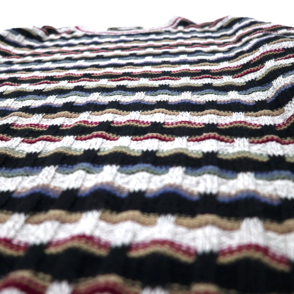 Maglione in maglia a trecce STERLING USA, anni '90, taglia XXL, cotone, multicolore, oversize