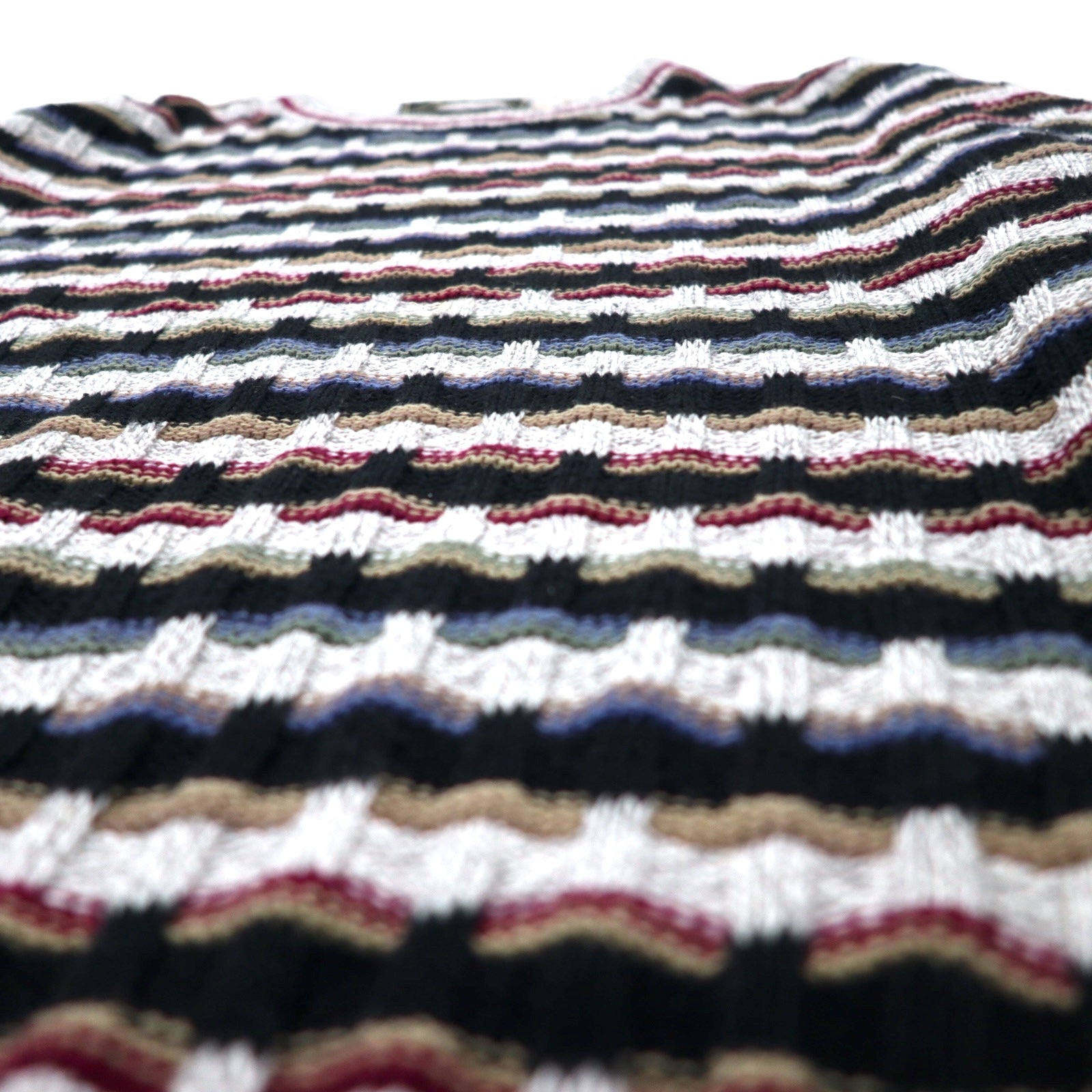 Maglione in maglia a trecce STERLING USA, anni '90, taglia XXL, cotone, multicolore, oversize