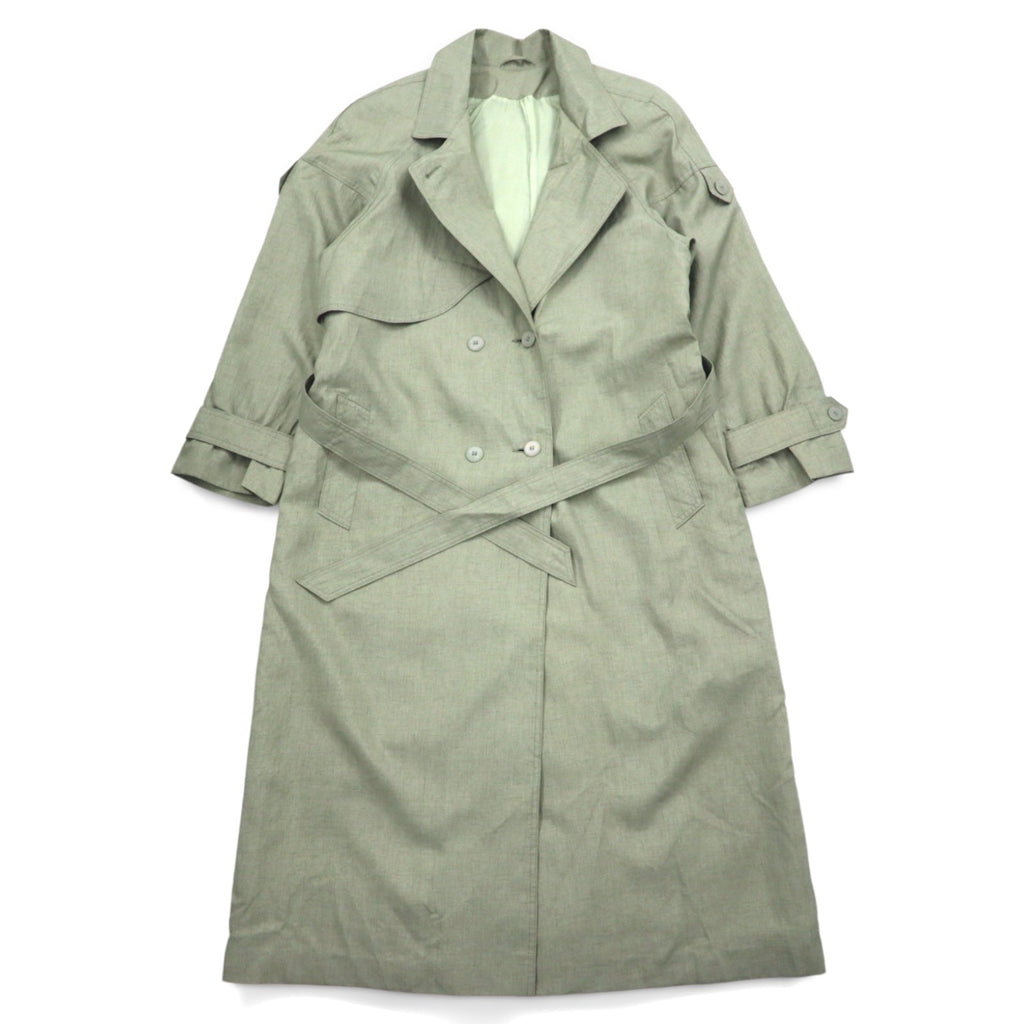 Vintage Trench Coat Collection Elegante Trench Coat L Cachi con cintura DIVISIN OF THUNDER BAY