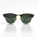 Ray-Ban Clubmaster CLUBMASTER Occhiali da sole a mezza montatura marroni RB3016 W0366 51-21 3N