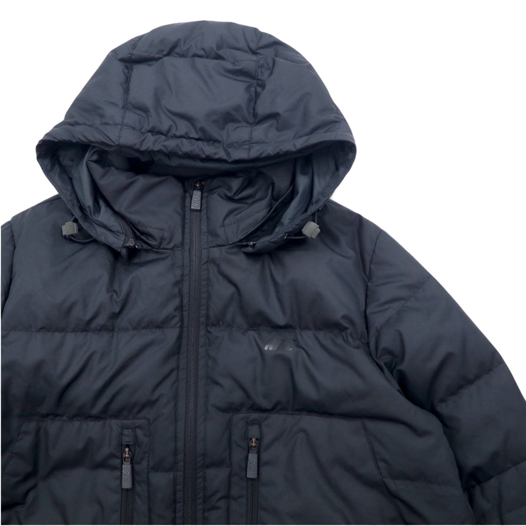 NIKE Giacca piumino staccabile 550 fill power taglia L nero doppia cerniera coulisse 546051-010