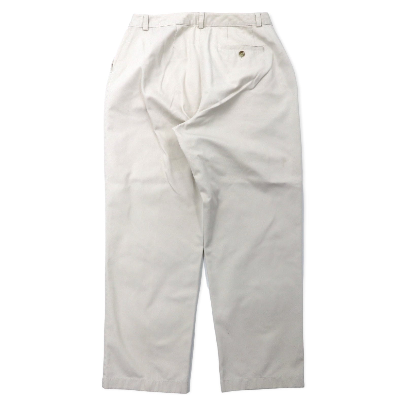 L.L.Bean Pantaloni Chino Affusolati 12 Beige Cotone CURVY FIT 0GBV4