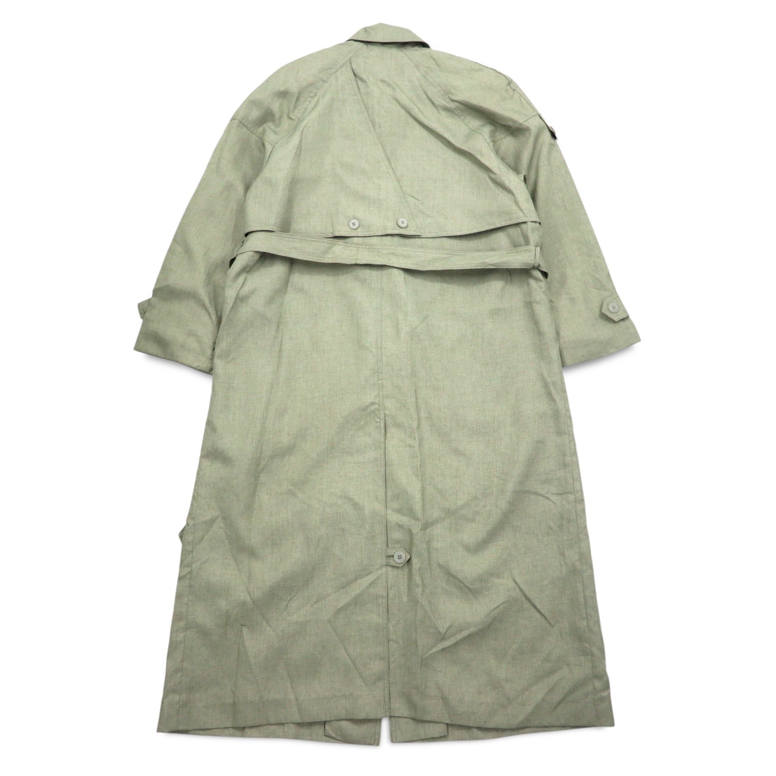 Vintage Trench Coat Collection Elegante Trench Coat L Cachi con cintura DIVISIN OF THUNDER BAY