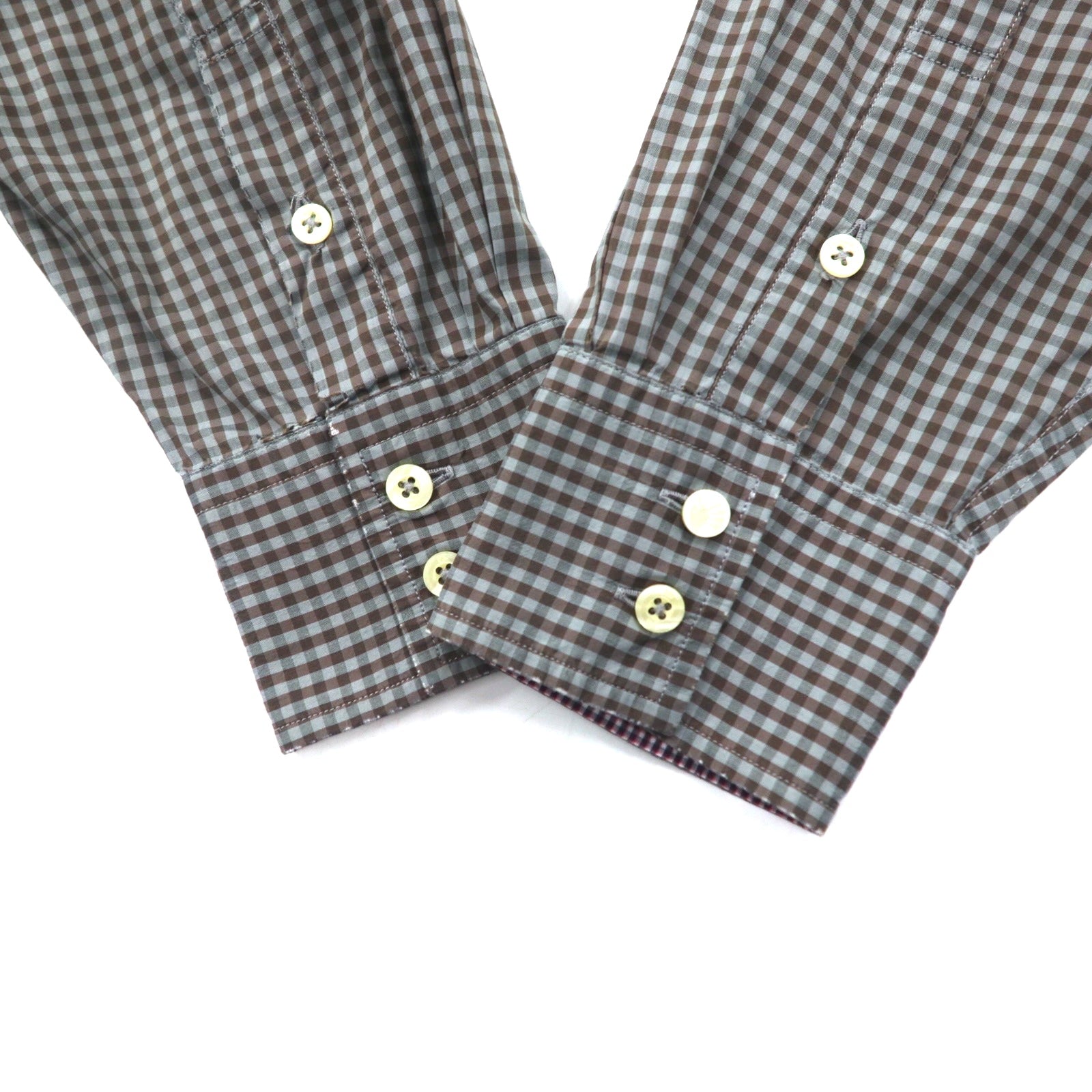 PS Paul Smith Camicia elegante L grigio a quadri cotone