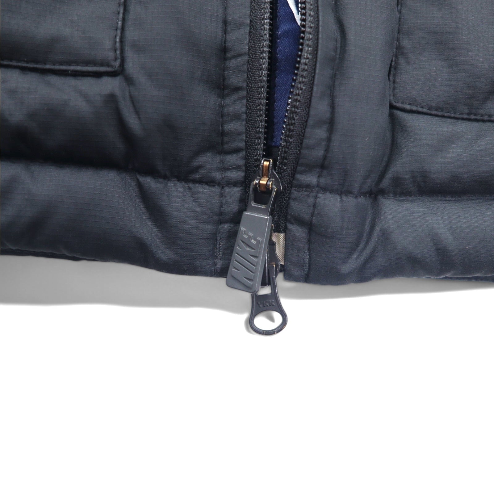 NIKE Giacca piumino staccabile 550 fill power taglia L nero doppia cerniera coulisse 546051-010